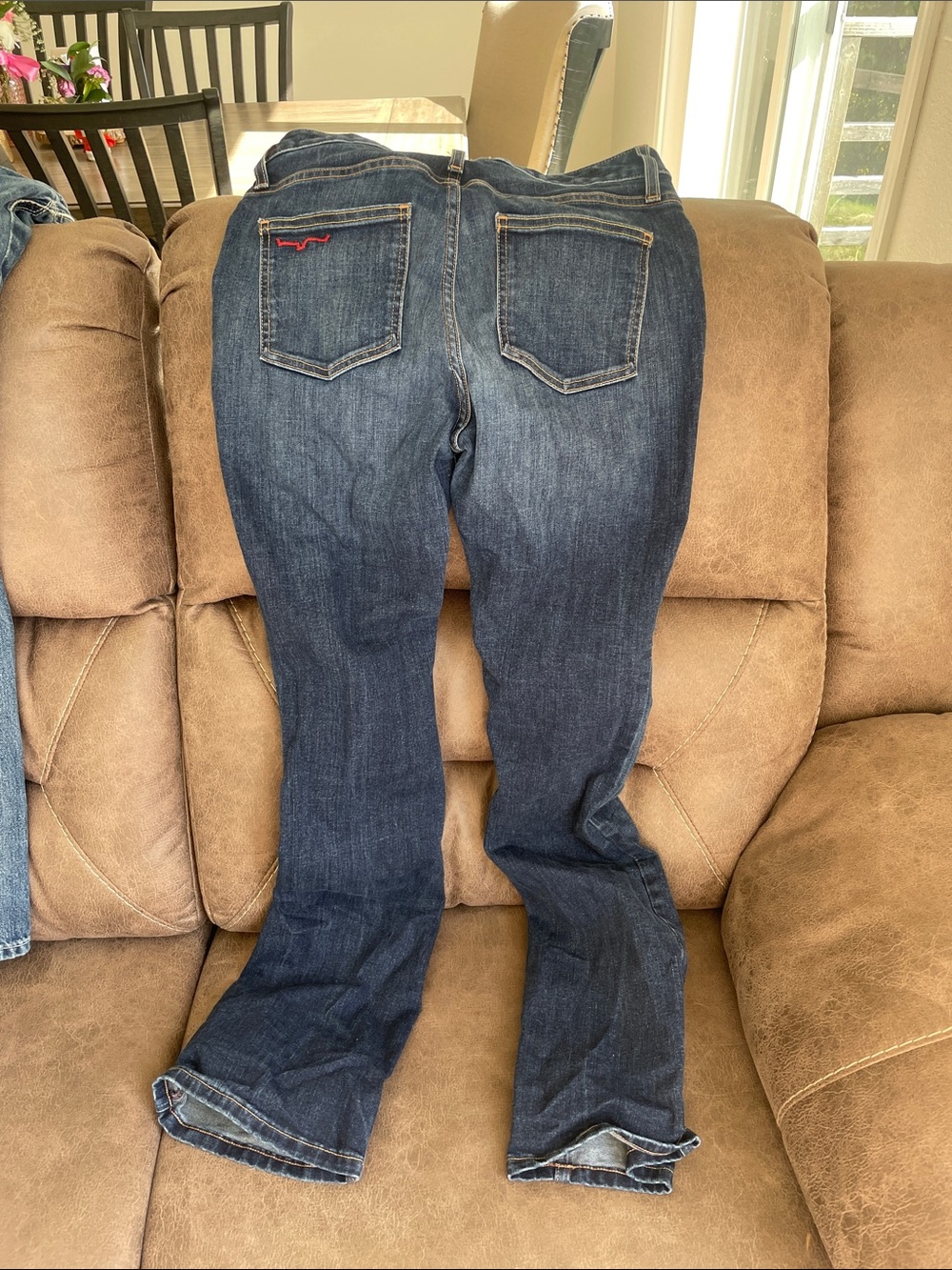Kimes Ranch Dark Blue Flare Jeans - Picture 2 of 3